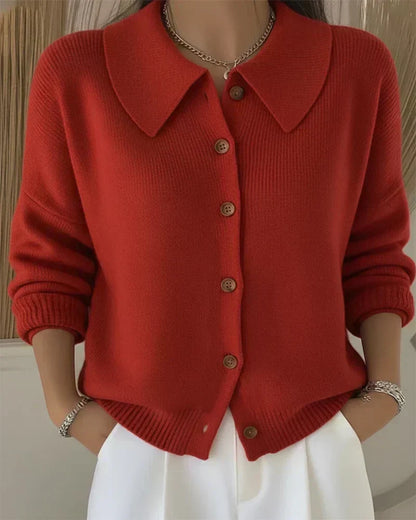 Vega | Chaqueta de Punto con Cuello Camisero