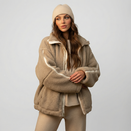 MIRELLA™║Chaqueta polar de peluche