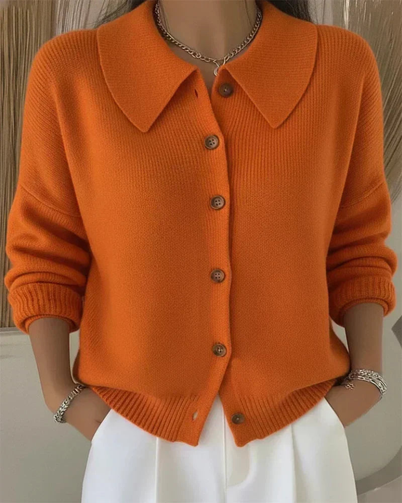 Vega | Chaqueta de Punto con Cuello Camisero