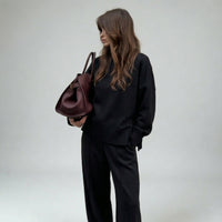 AURE NOIR™║Conjunto de sudadera holgada