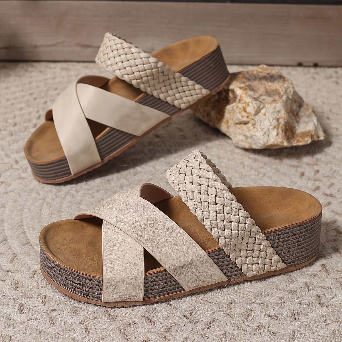 Sandalias de Elegancia Tejida