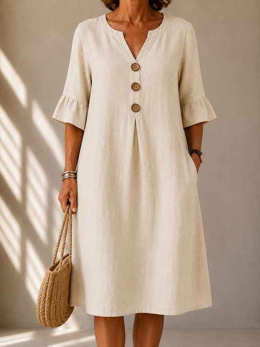 Leonor™ | Vestido de Botones