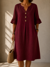 Clara™ | Vestido de Botones