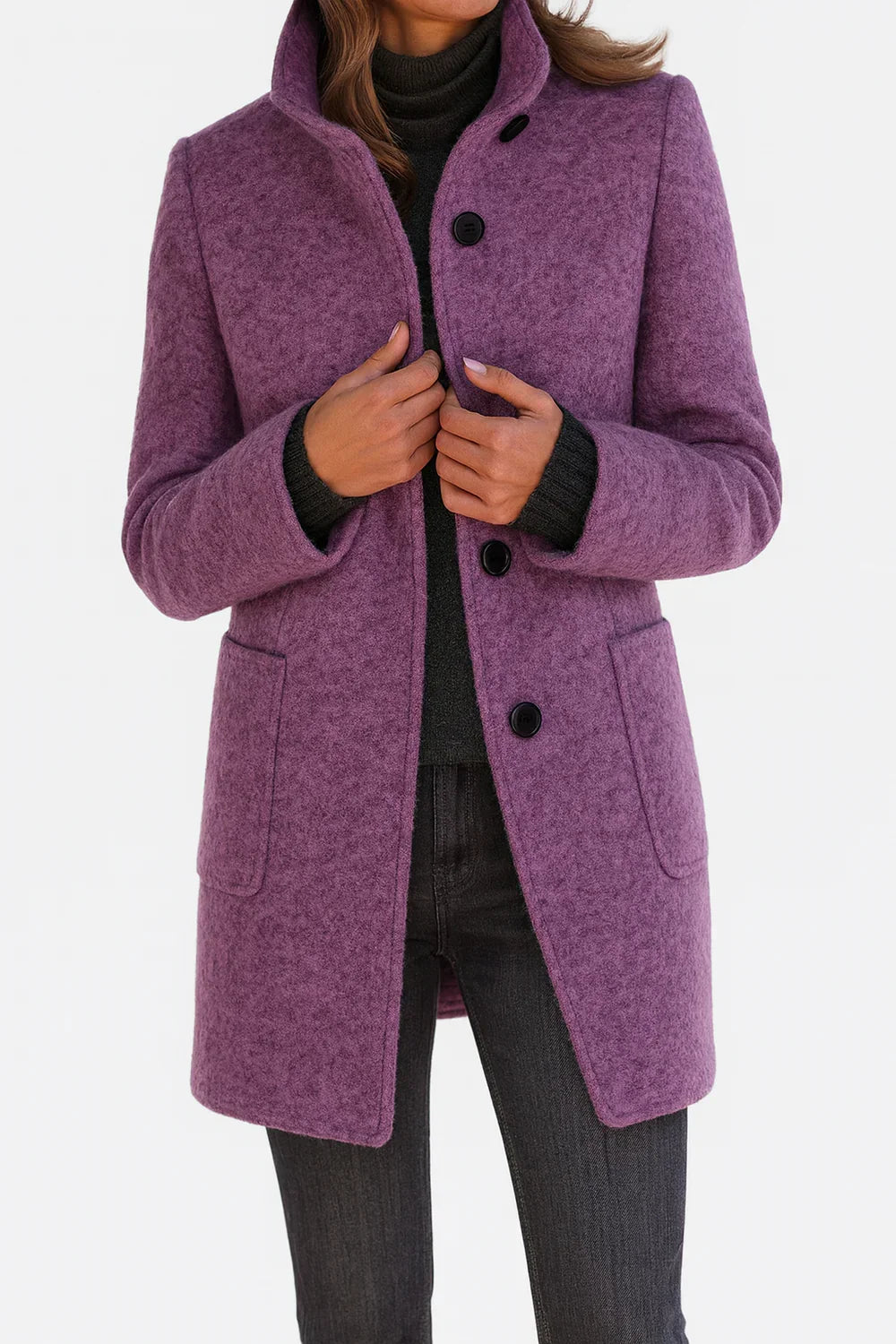 CLASSWOOL™║Abrigo de lana clásico