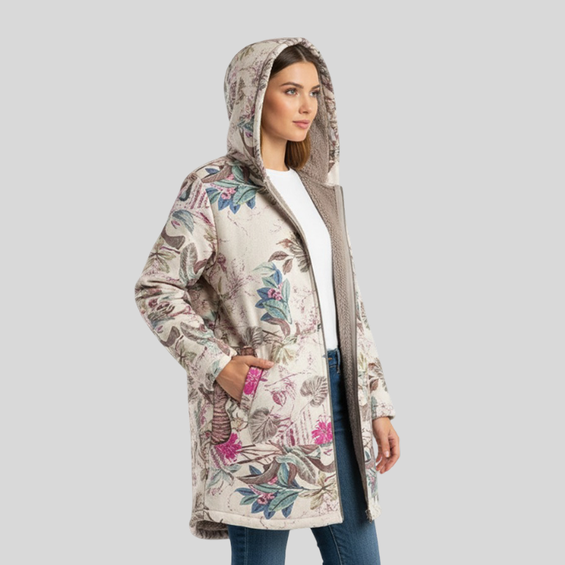 FLORA™║Parka cálida forrada