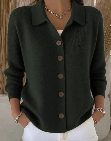 Josefina | Chaqueta de Punto con Cuello y Botones