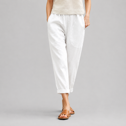 Kriza - Pantalones de Pierna Ancha con Bolsillos