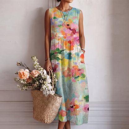 Carla™ | Vestido Midi Multicolor Elegante