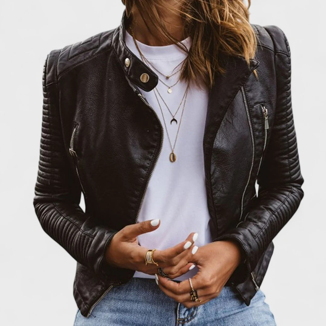 SANTANA™║Elegante chaqueta de cuero