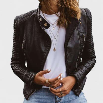 SANTANA™║Elegante chaqueta de cuero